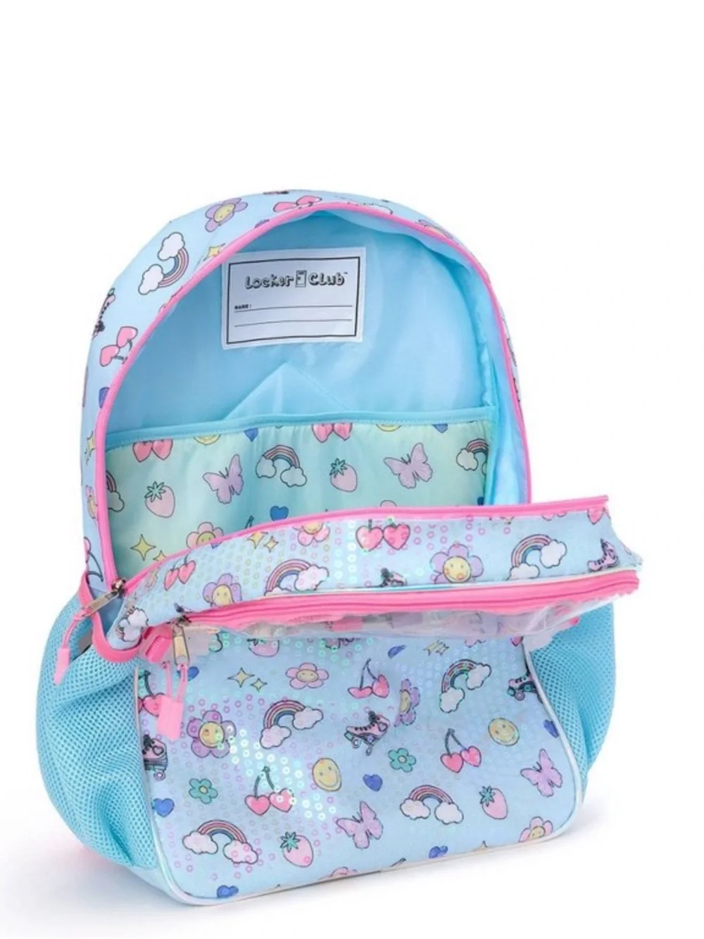 Adorable Kids Sequin Backpack with stationary set and Lunch Bag NWT